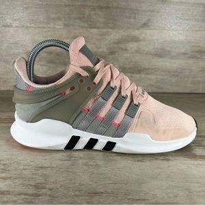 Adidas EQT Support ADV Running Training Sneakers Pink Gray Youth 6 (Women 7)